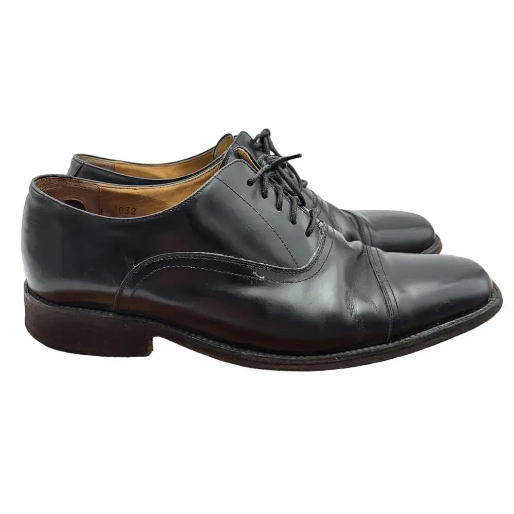 To Boot New York Adam Derrick Oxford Dress Shoes Mens Sz 9.5 Black Leather Italy